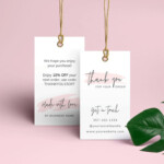 Swing Tags Thank You Hang Tag Template Editable And Printable