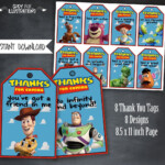 Toy Story Thank You Tags Toy Story Birthday Favors Toy Story Etsy In