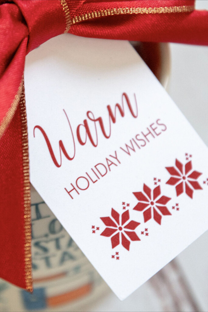 Free Printable Warm Holiday Wishes Gift Tags Holiday Wishes Wish 