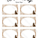 Free Printable Wedding Name Tags The Template Can Also Be Used For