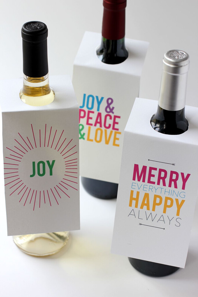 Holiday Wine Bottle Gift Tags Free Printable Wine Bottle Gift Tags 