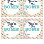 You re The Bomb Bath Bomb Gift Idea Free Printable Tag Mama Cheaps